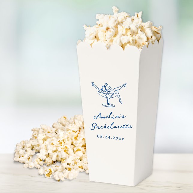 Caja Para Regalos Despedida de soltera azul marino caprichosa dibuja (Subido por el creador)