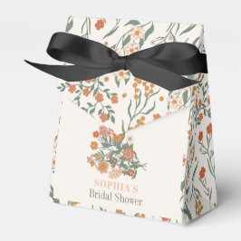 Caja Para Regalos Despedida de soltera boho retro con flores silvest