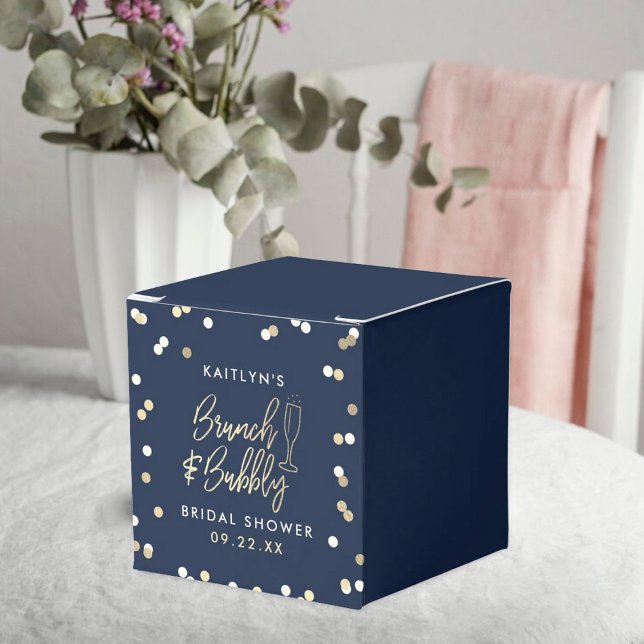 Caja Para Regalos Despedida de Soltera Brunch & Bubbly Confetti (Subido por el creador)