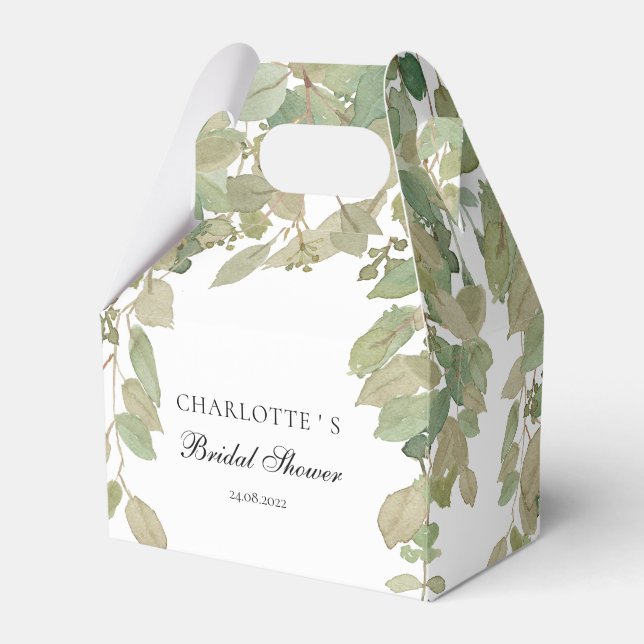 Caja Para Regalos Despedida de Soltera con Eucalipto (Front Side)