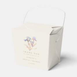 Caja Para Regalos Despedida de soltera con lirios en acuarela