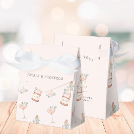 Caja Para Regalos Despedida de Soltera con Pétalos y Prosecco