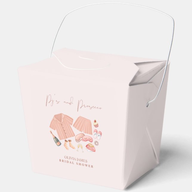 Caja Para Regalos Despedida de soltera con Pj y prosecco (Anverso)