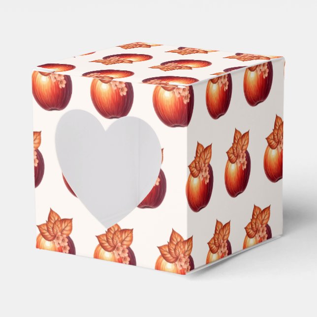 Caja Para Regalos Despedida de soltera de manzana de otoño (Anverso)