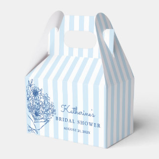 Caja Para Regalos Despedida de soltera de rayas azules