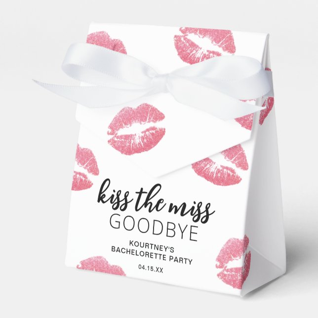 Caja Para Regalos Despedida de soltera Kiss The Miss Goodbye (Front Side)