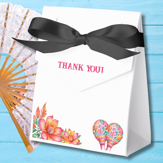 Caja Para Regalos Despedida de Soltera Mexicana Fiesta Floral Rosa (Subido por el creador)