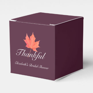 Caja Para Regalos Despedida de soltera Otoño Hoja de Arce