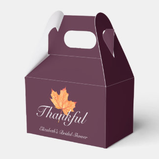 Caja Para Regalos Despedida de soltera Otoño Hoja de Arce