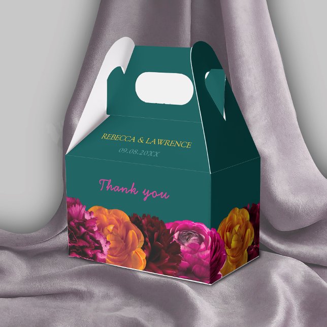 Caja Para Regalos Detalles del boda floral amarillo verde claro y el (Subido por el creador)