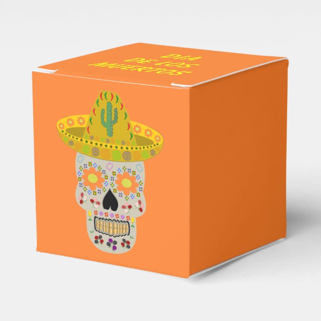 Caja Para Regalos Día de la Calavera Muerta en México (Costado Anverso)