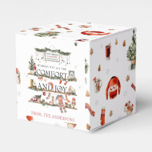Caja Para Regalos Día de Navidad: Alegría y Confort Feliz Pequeña
