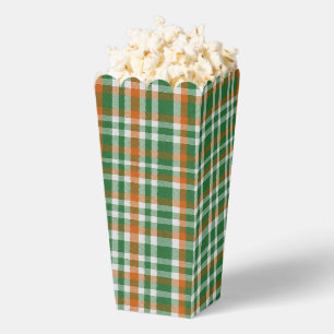 Caja Para Regalos día de San Patricio bandera de Irlanda gingham col