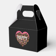 Día de San Valentín Estampado Animal Corazón