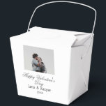 Caja Para Regalos Día de San Valentín feliz foto de pareja moderna s<br><div class="desc">Diseño para pareja amor</div>
