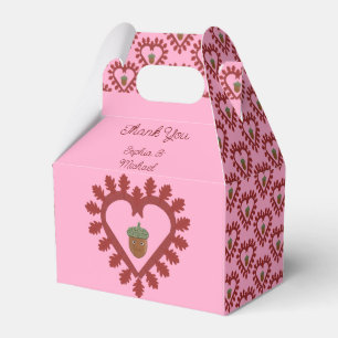 Caja Para Regalos Día de San Valentín Love Heart Acorn Custom Weddin