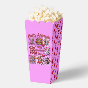 Caja Para Regalos Día de San Valentín Parejas Bailando "Animales de