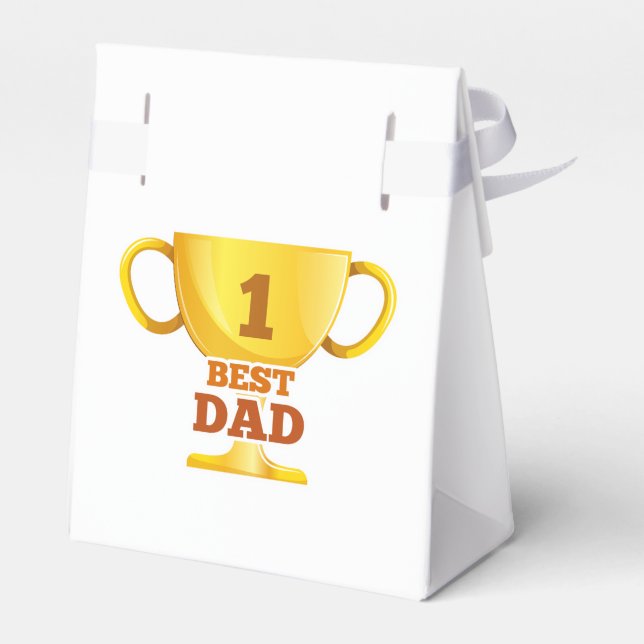 Caja Para Regalos Día del Padre Feliz | Favor Box (Reverso)