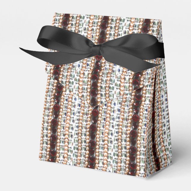 Caja Para Regalos Diamantes de imitación y perlas - joyas antiguas (Front Side)