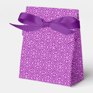 Caja Para Regalos Diamantes medievales de Damasco, ametismo morado