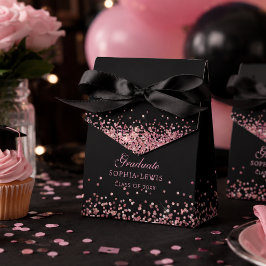 Caja Para Regalos Diamantes Rosa Elegantes Graduación Gracias