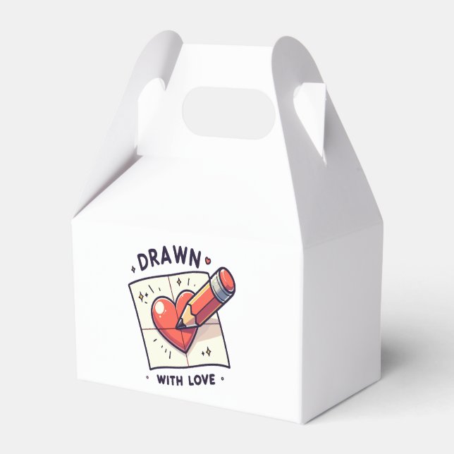 Caja Para Regalos Dibujando con amor (Front Side)