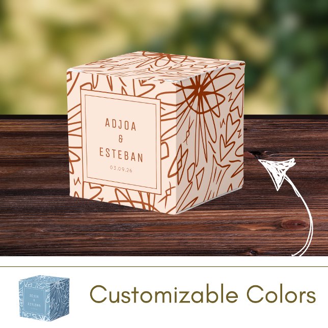 Caja Para Regalos Dibujo artístico bohemio moderno (Subido por el creador)