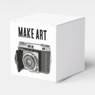Caja Para Regalos Dibujo de fotógrafo de cámara de película de 35 mm