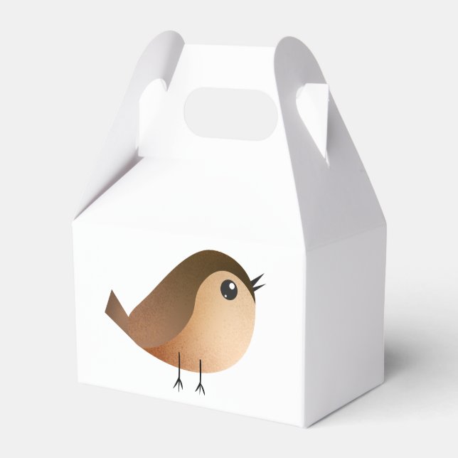 Caja Para Regalos Dibujos Animados del Pájaro Gorrión (Front Side)