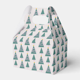Caja Para Regalos Dibujos de árboles lindos rosa verde