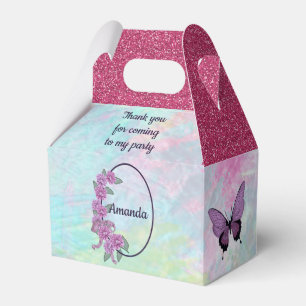 Caja Para Regalos Dieciséis dulces con guisantes dulces y mariposa