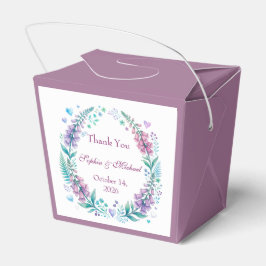 Caja Para Regalos Digitalis romántica de bodas de zorro