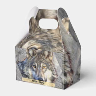 Caja Para Regalos Dignidad del lobo gris