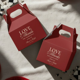 Caja Para Regalos Dinero viejo moderno audaz amor rojo audaz y graci