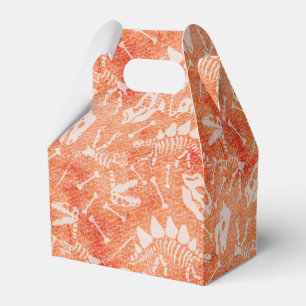 Caja Para Regalos Dino Dig naranja Favor Box