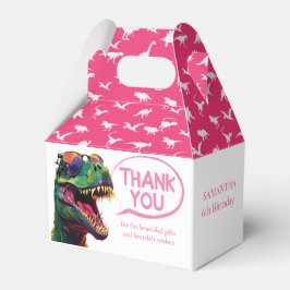 Caja Para Regalos Dinoasur Guay Chica Rosado Favor Box