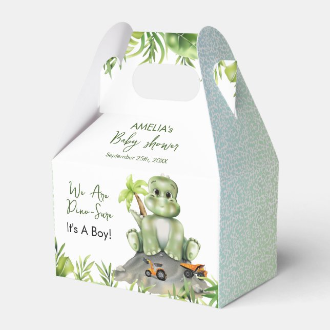 Caja Para Regalos Dinosaur Boy Baby Shower (Front Side)