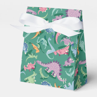 Caja Para Regalos Dinosaurio cómico de dino con patrones divertidos