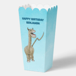 Caja Para Regalos Dinosaurio con un saludo de cumpleaños