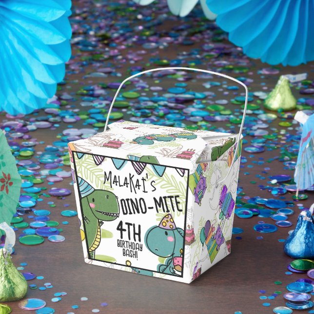 Caja Para Regalos Dinosaurio de la fiesta de cumpleaños del niño Din (Fiesta)