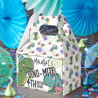 Caja Para Regalos Dinosaurio de la fiesta de cumpleaños del niño Din