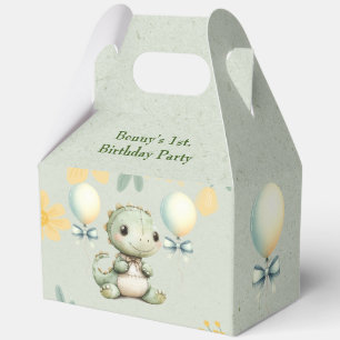 Caja Para Regalos Dinosaurio fresco verde lindo Fiesta de cumpleaños