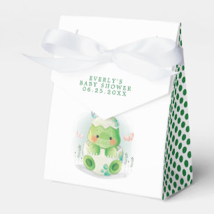 Caja Para Regalos Dinosaurio Huevo Adorable Acuarela Niño Shower de 