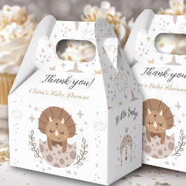Caja Para Regalos Dinosaurio moderno Boho Neutral Baby Shower