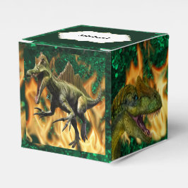 Caja Para Regalos Dinosaurio prehistórico fuego de la jungla llama d