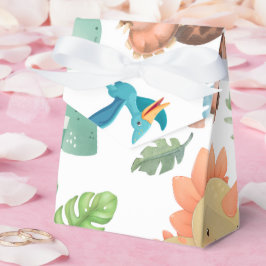 Caja Para Regalos Dinosaurio verde lindo