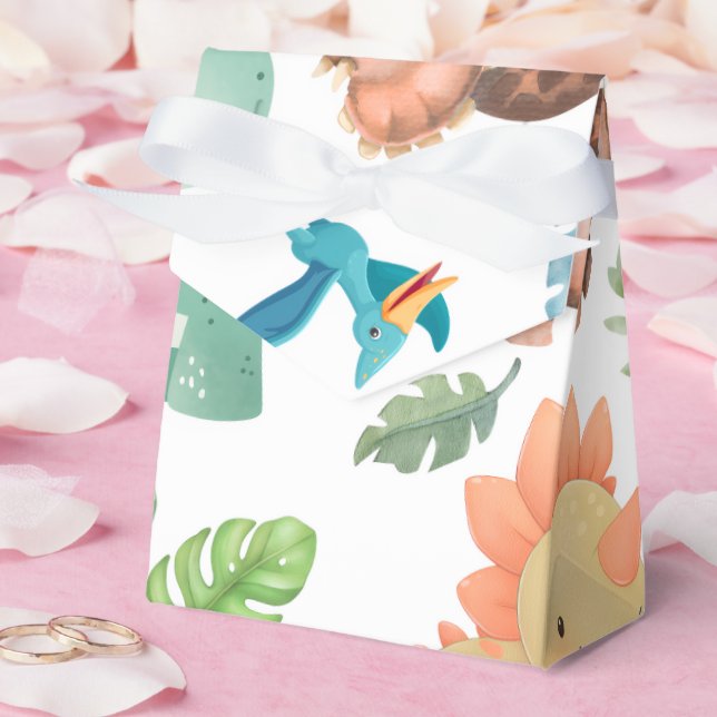 Caja Para Regalos Dinosaurio verde lindo (Boda)