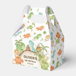 Caja Para Regalos Dinosaurios amigables de los cutáneos Primer cumpl