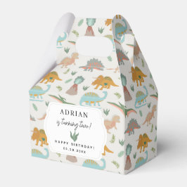 Caja Para Regalos Dinosaurios Boho Fiesta Prehistórica Animales Cump