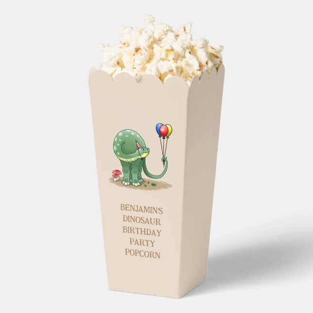 Caja Para Regalos Dinosaurios con globos Popcorn (apareció)